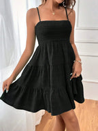 Vestido mini con volantes