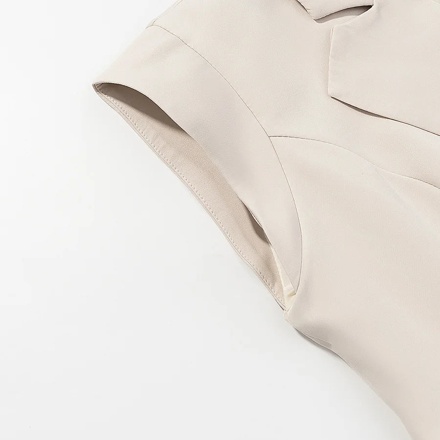 Conjunto chaleco y pantalón amplio