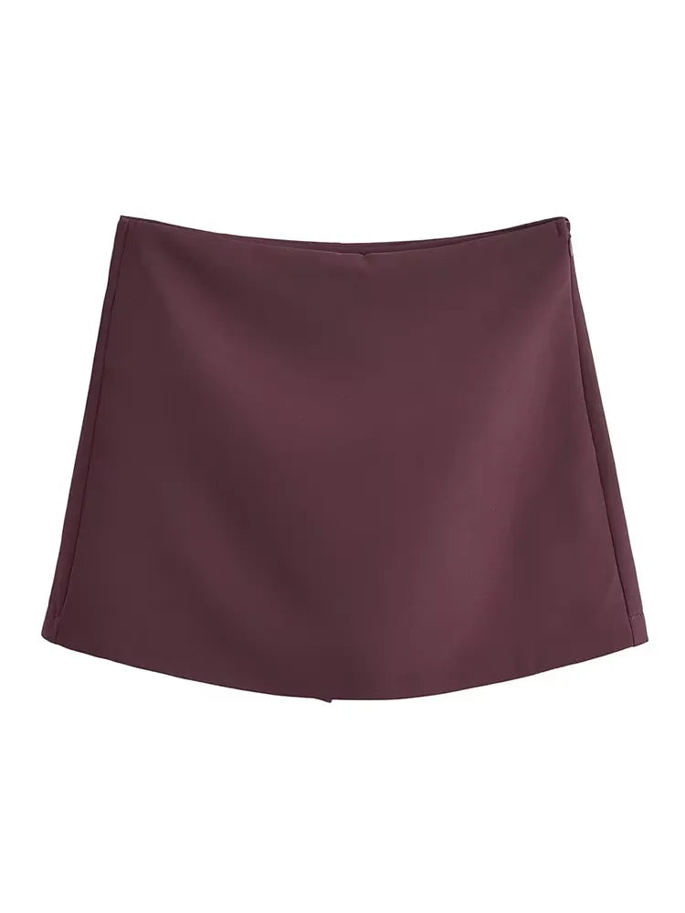 Falda pantalón con cierre lateral