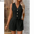 Conjunto chaleco y shorts