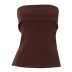 Top bandeau fruncido