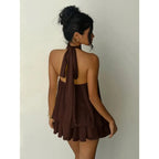 Vestido Mila Halter Espalda Descubierta
