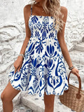 Vestido corto palabra de honor