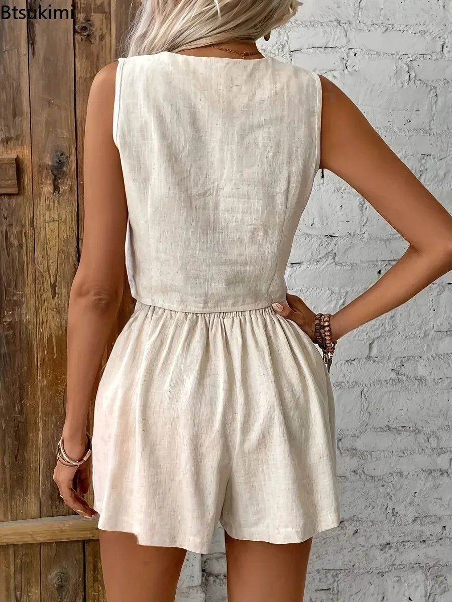 Conjunto chaleco y shorts