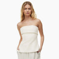 Top bandeau fruncido