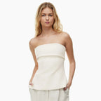 Top bandeau fruncido