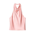 Top halter satinado