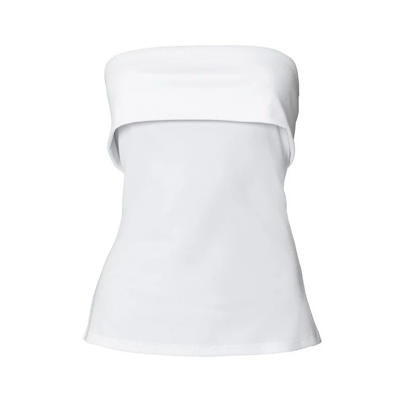 Top bandeau fruncido
