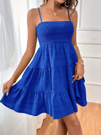 Vestido mini con volantes