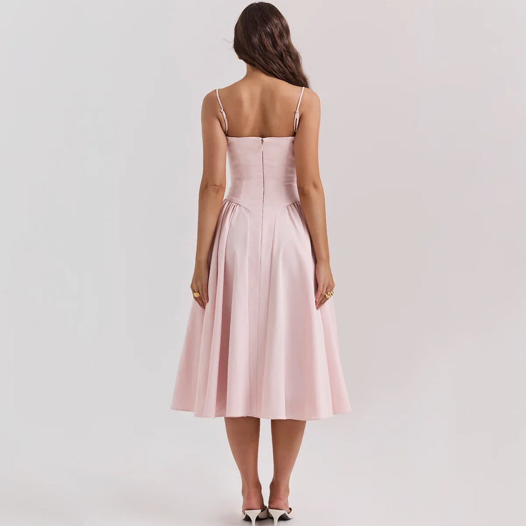 Vestido midi plisado