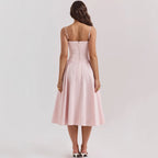 Vestido midi plisado