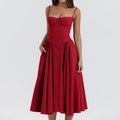 Vestido midi plisado