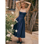 Vestido midi plisado