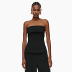 Top bandeau fruncido