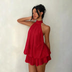 Vestido Mila Halter Espalda Descubierta