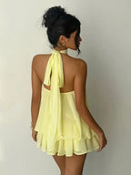 Vestido Mila Halter Espalda Descubierta