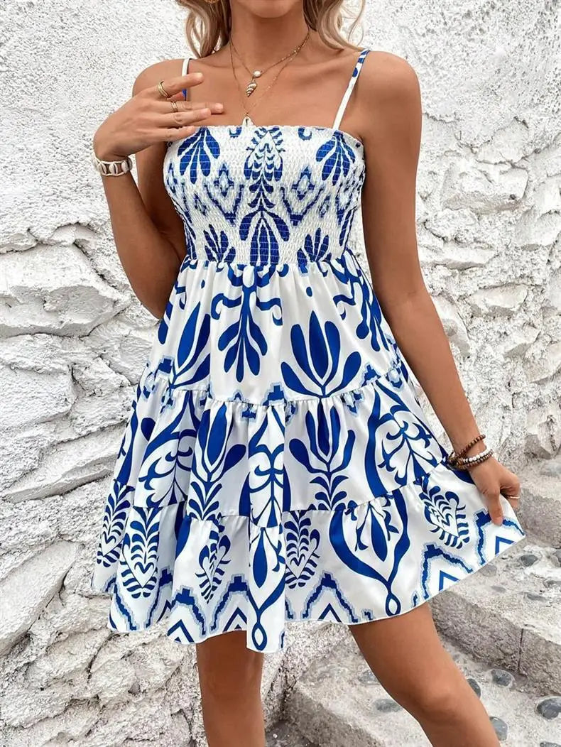 Vestido corto palabra de honor