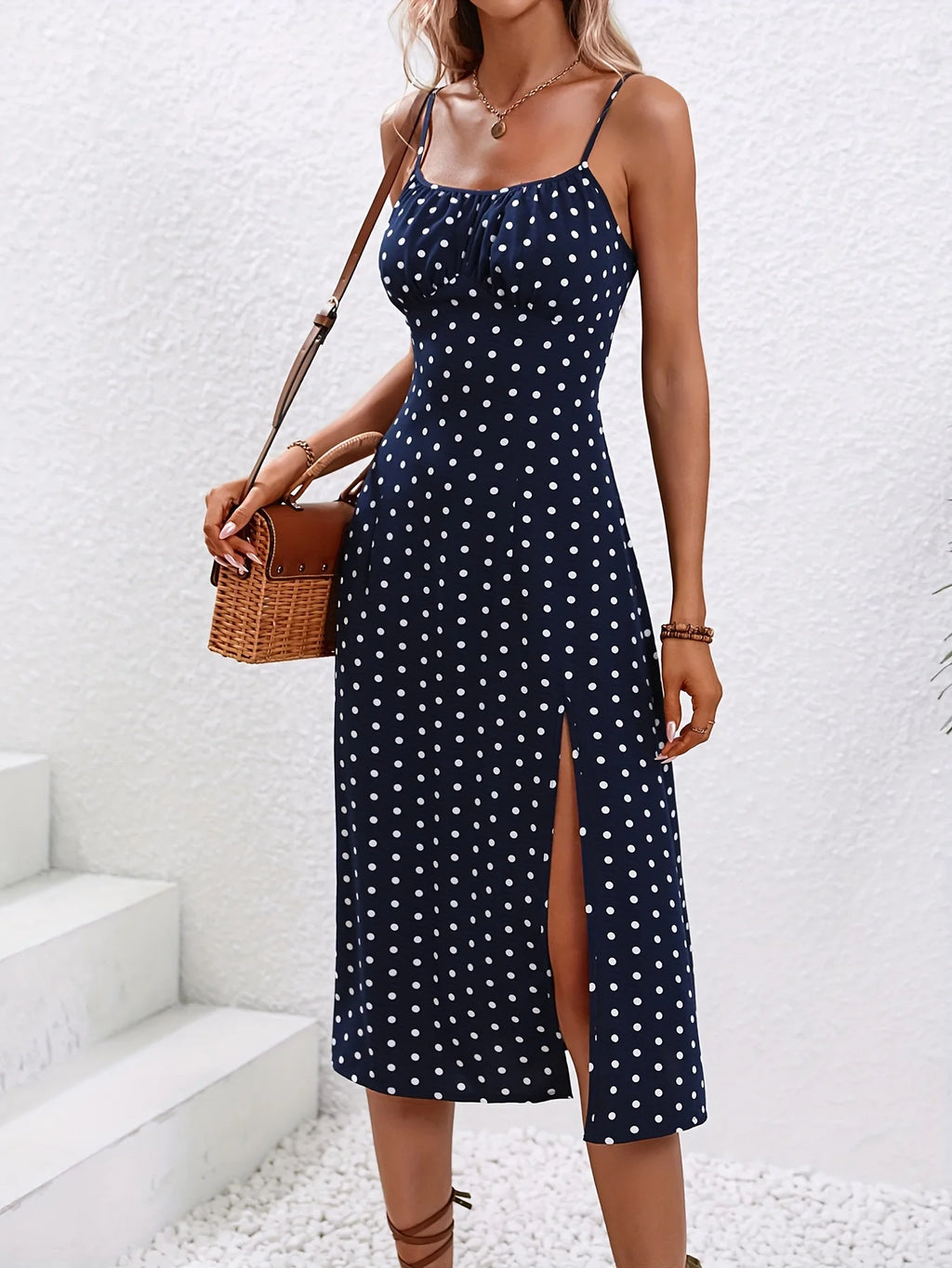 Vestido midi estampado