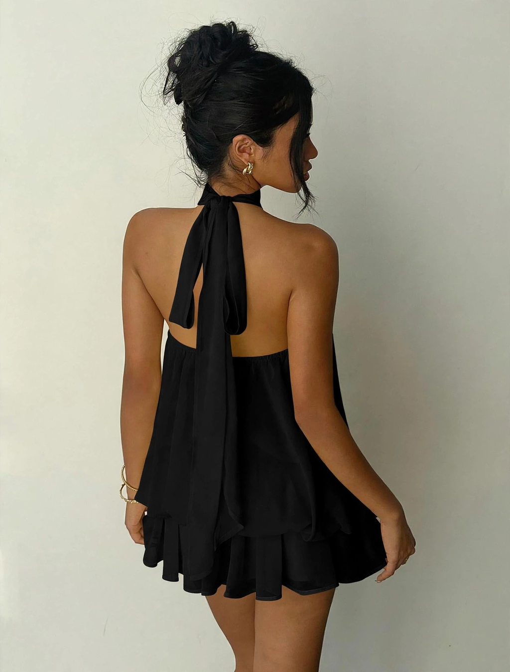 Vestido Mila Halter Espalda Descubierta