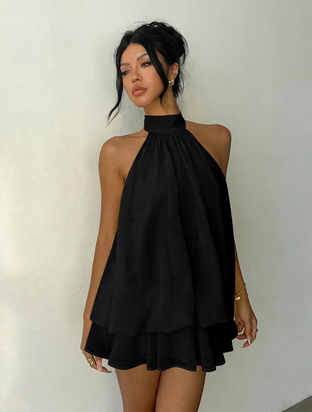 Vestido Mila Halter Espalda Descubierta